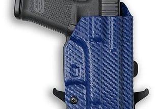 1911-3-25-defender-45acp-no-rail-only-owb-holster-blue-carbon-fiber-right-1