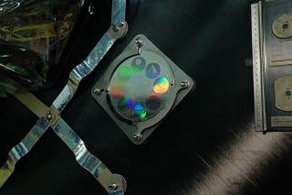 Arch Lunar Art Archive on the Lunaprise payload, mounted to the Odysseus lunar lander in the Intuitive Machines IM-1 Mission.