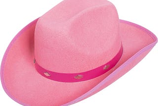 Fashionable Pink Studded Felt Cowgirl Hat For Western-Loving Ladies | Image