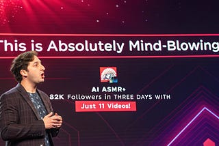 AI ASMR going from 0 to 82K followers in THREE DAYS with just 11 videos?!