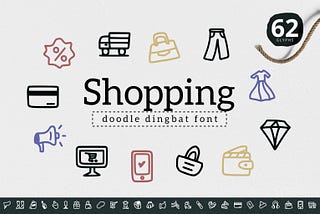 Shopping Dingbat Font