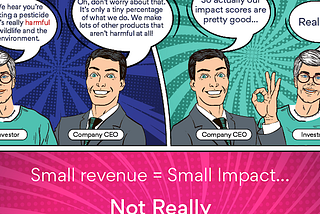 Double-materiality is only useful when it is NOT associated with revenues.