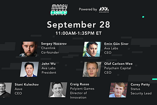 MoneyDance Recap: Day 1 with Chainlink, Polychain, Polyient, Aave, and Status