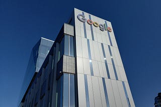 A large building with the Google logo in front.