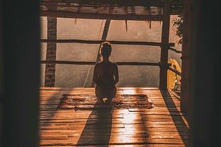 Waking up to catch sunrise with the early morning yoga routine.