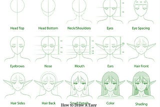 How to Draw A Easy an Anime Elf Girl Step by step