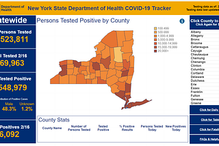 A Comparison of Official State COVID Data Visualization Dashboards: New York