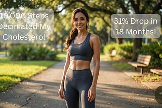 10,000 Steps Decimated My Cholesterol: 31% Drop in 18 Months