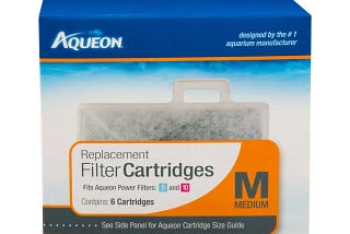 Aqueon QuietFlow Replacement Filter Cartridge for Aquarium Filters - 6 Count | Image