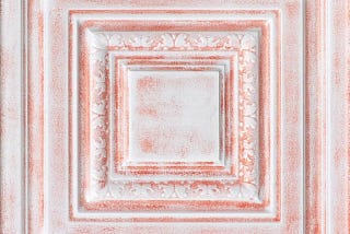 Stylish White Washed Copper Ceiling Tiles | Image