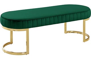 meridian-lemar-green-velvet-bench-1