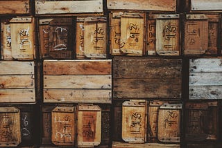 wooden crates