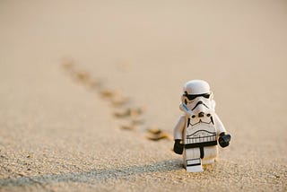 lego star wars walking in the desert