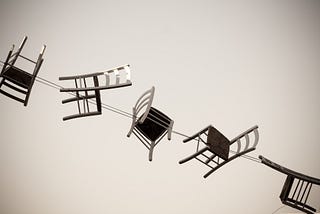 Image of a string of chairs