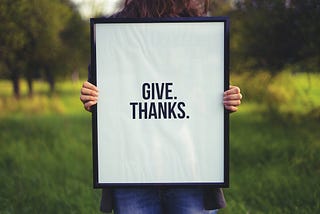 Thanks for giving