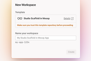 Mesop with Firebase Studio