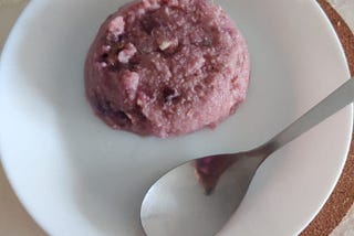 Blueberry Semolina porridge