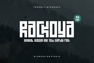 Rackoya — Greek & Tall Font