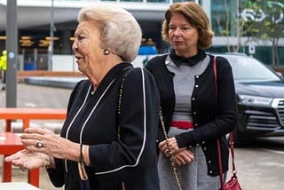 My mother with Princess Beatrix of the Netherlands