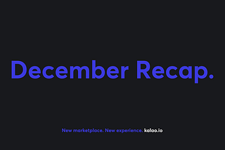 Monthly Recap: December 2022
