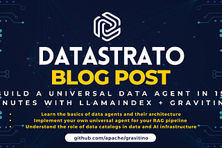 Building A Universal Data Agent in 15 Minutes with LlamaIndex and Apache Gravitino (incubating)