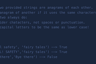 Anagram Strings