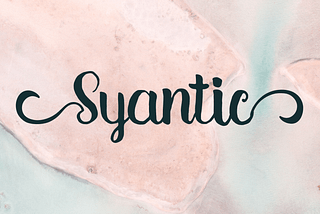 Syantic Font