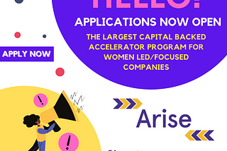 StrongHer Ventures in Partnership With WeWork Labs Opens Applications for Its ARISE Accelerator