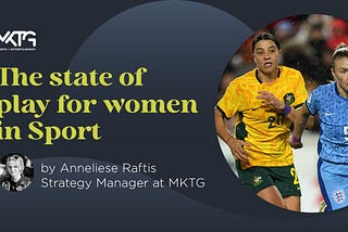 The state of play for women in sport