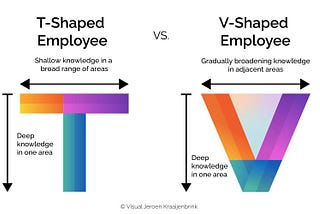 “T” & “V” Shaped Employees: Differences and Benefits in the Workplace