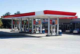 Little Girl at the Gas Station