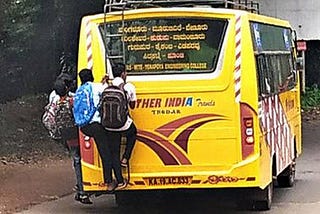 Travel on bus ladder