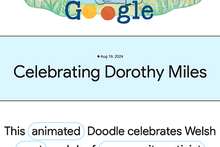 Google Doodle Celebrates Dorothy Miles