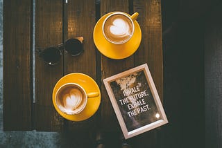 Coffee with latte art