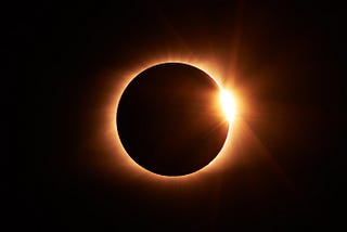 A picture of an eclipse.