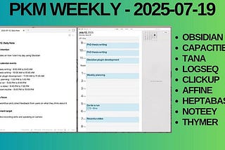 PKM Weekly — 2025–07–19