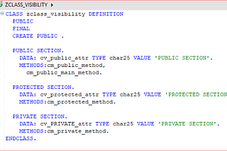 ABAP Object-Oriented Shorts: Class Visibility