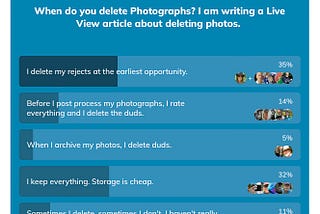 How Do You Decide What Photographs to Backup and What to Delete?