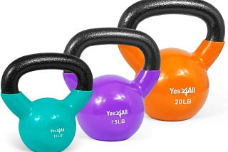 Yes4all Kettlebell Weight Set: Versatile Training Set for Fitness Enthusiasts | Image