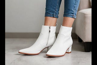 White-Ankle-Boots-Low-Heel-1