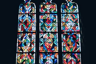 Stained glass window — how we see the world