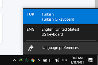 Windows 10 İngilizce klavye nasıl kaldırılır?