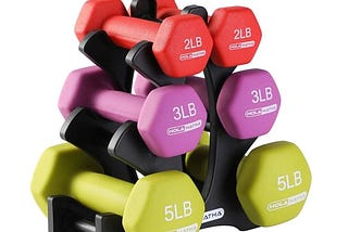 holahatha-2-3-and-5-pound-neoprene-dumbbell-free-hand-weight-set-with-rack-1
