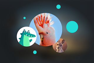 3 avatars: depicting a child’s profile as a crocodile, a Cockatoo and a kangaroo both representing adult profiles.