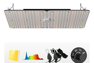 High-Yield VEVOR LED Grow Light for Seedling and Plant Growth | Image