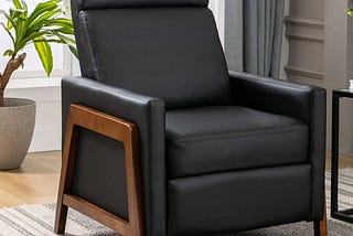 wood-framed-upholstered-recliner-chair-black-1-piece-1