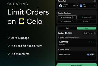 How to Create Limit Orders on Celo