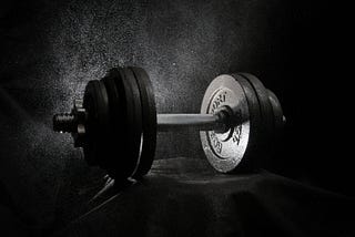 Picture showing a dumbbell.