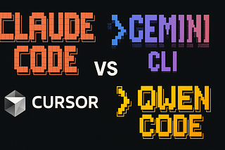 Claude Code vs. Gemini CLI vs. Cursor vs. Qwen Code — Comparing Top AI Coding Assistant