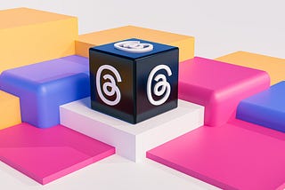 A mockup of the Treads icon on a square object
